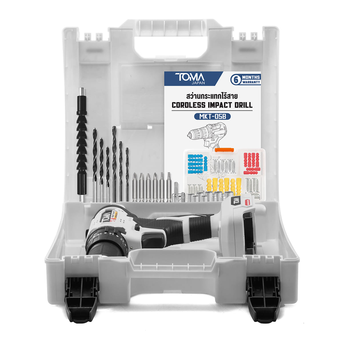 สว่านไร้สาย (เฉพาะเครื่องเปล่า) TOMA JAPAN รุ่น MKT-05B 20V_7